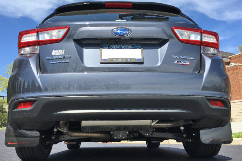 Rally Armor MF45-UR-BLK/SIL 17-23 Subaru Impreza 4D/5D Black UR Mud Flap w/Silver Logo