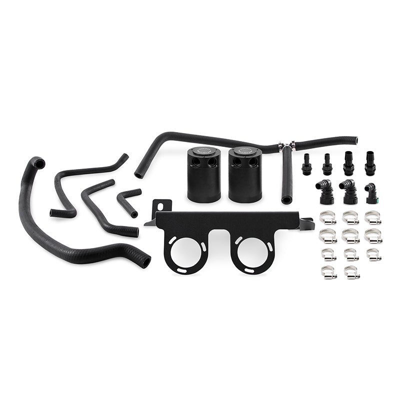 Mishimoto MMBCC-CAM4-16SBE 2016+ Chevrolet Camaro 2.0T Baffled Oil Catch Can Kit - Black