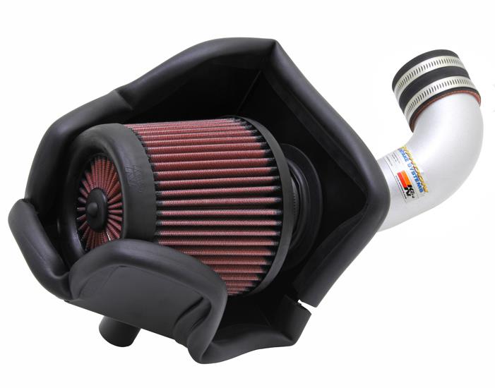 K&N Engineering 69-1018TS K&N 11 Honda CR-Z 1.5L L4 Silver Typhoon Short RAM Intake