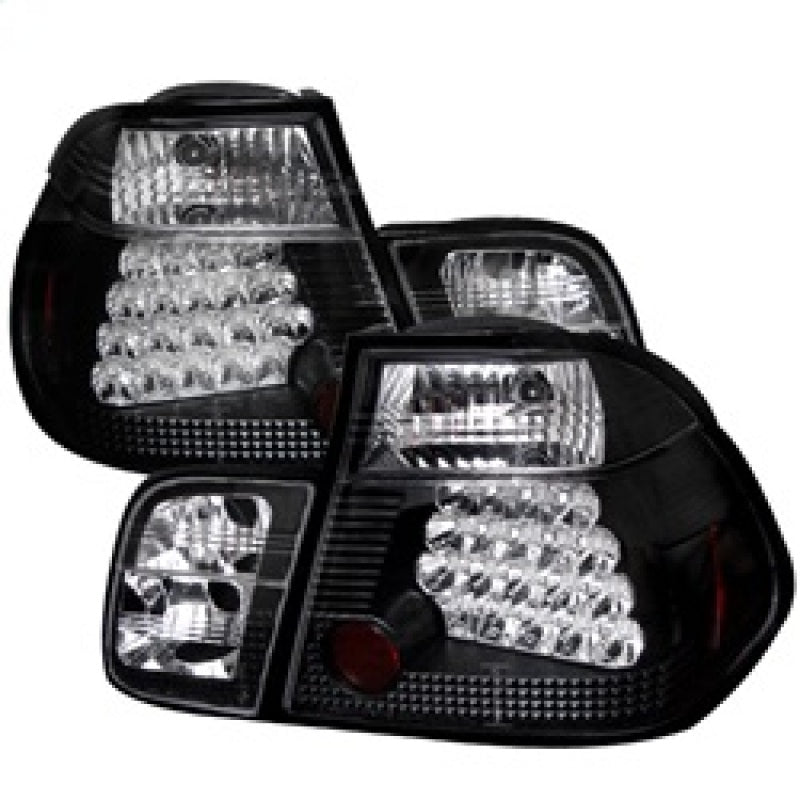 SPYDER 5000736 Spyder BMW E46 3-Series 99-01 4Dr LED Tail Lights Black ALT-YD-BE4699-4D-LED-BK