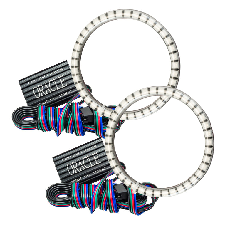 ORACLE Lighting 1215-333 Oracle Jeep Wrangler JL/Gladiator JT LED Surface Mount Fog Light Halo Kit - ColorSHIFT SEE WARRANTY