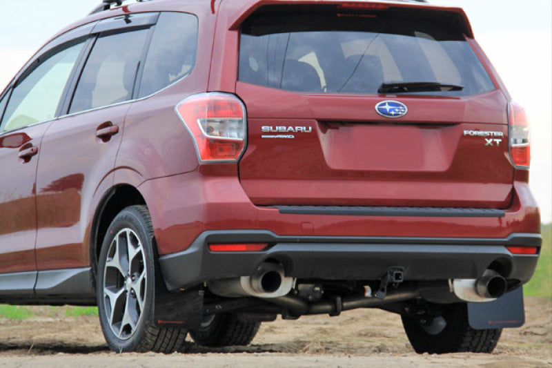 Rally Armor MF28-UR-BLK/GRY 14-18 Subaru Forester Black Mud Flap w/ Grey Logo