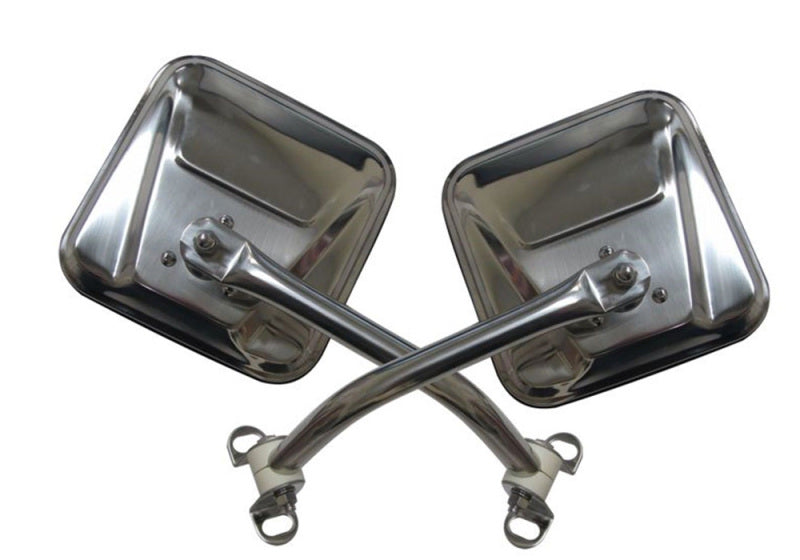 Rampage 7418 1976-1983 Jeep CJ5 Mirror Kit - Stainless