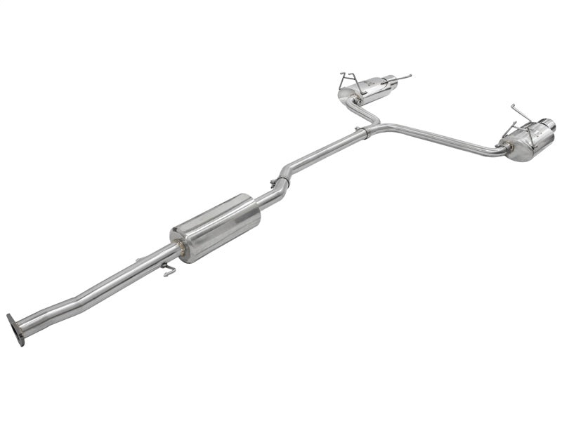 aFe 49-36612 Takeda Exhaust 2.25in to 2in Dia 304SS Cat-Back w/Polished Tips 08-12 Honda Accord Coupe V6 3.5L