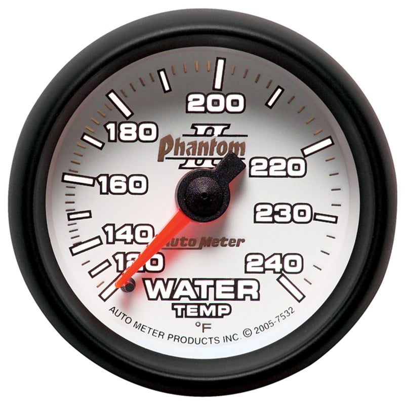 Autometer ATM7532 2-1/16in P/S II Water Temp. Gauge 120-240