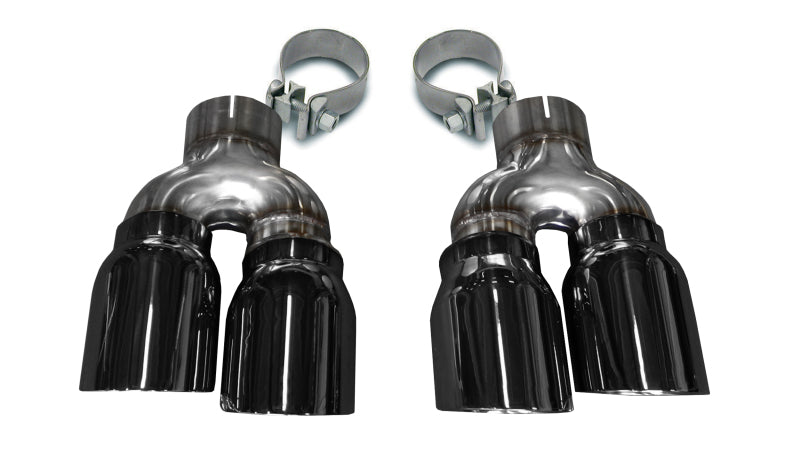 CORSA Performance 14479BLK Corsa 2016-2019 Cadillac ATS 3.6T 4in Inlet / 4in Outlet Twin Black Tip Kit (For Corsa Exhaust Only)