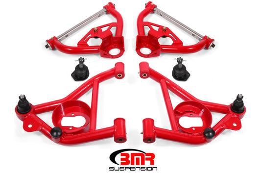 BMR Suspension AA030R BMR 78-87 G-Body Upper And Lower A-Arm Kit - Red