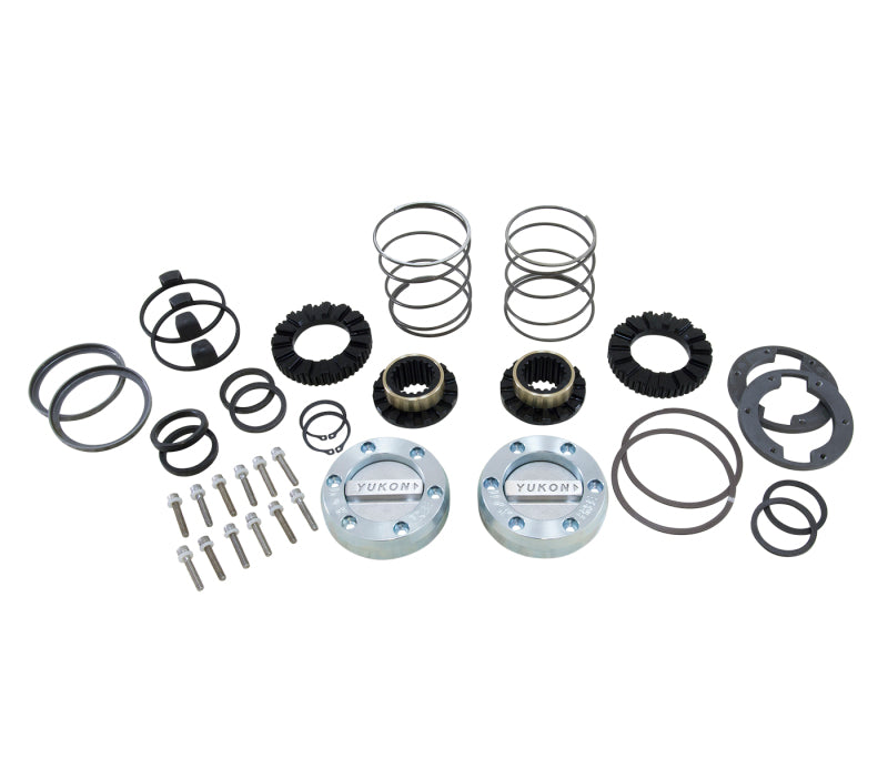 Yukon Gear & Axle YHC70007 Yukon Gear Hardcore Locking Hub Set For GM 8.5in Front & Dana 44 / 19 Spline