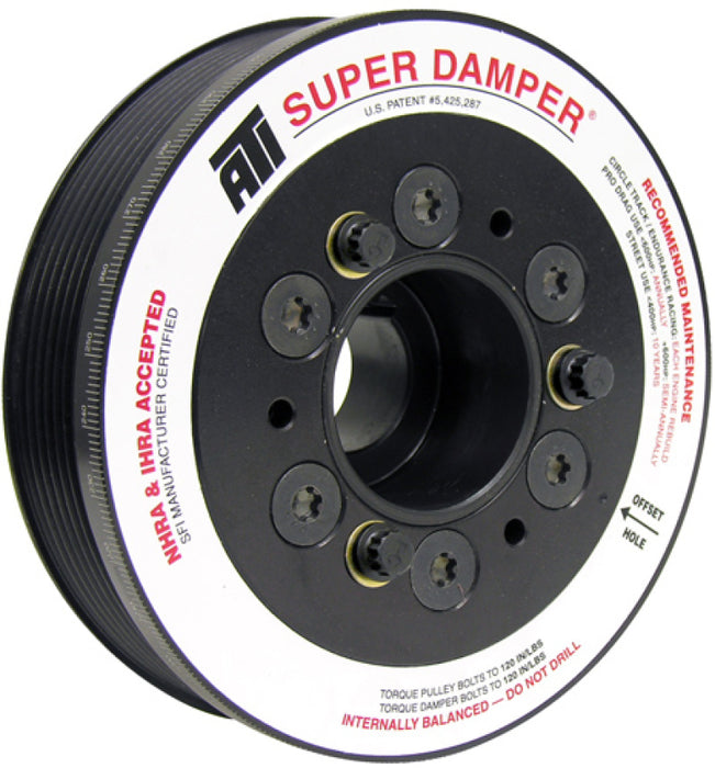 ATI ATI918253 Damper - 5.67in - Alum - 6 Grv - Mitsubishi Evo 10 - 3 Percent UD - 08+ - 1Pc