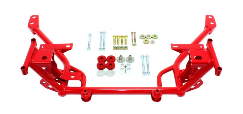 BMR Suspension KM018R BMR 05-14 S197 Mustang K-Member w/ STD. Motor Mounts and STD. Rack Mounts - Red
