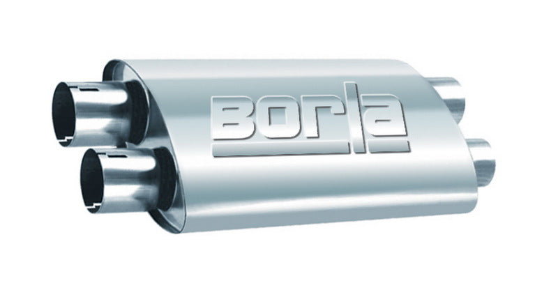 Borla 400287 2.25in Dual In/Out 19in x 9.5in x 4in Turbo XL Muffler