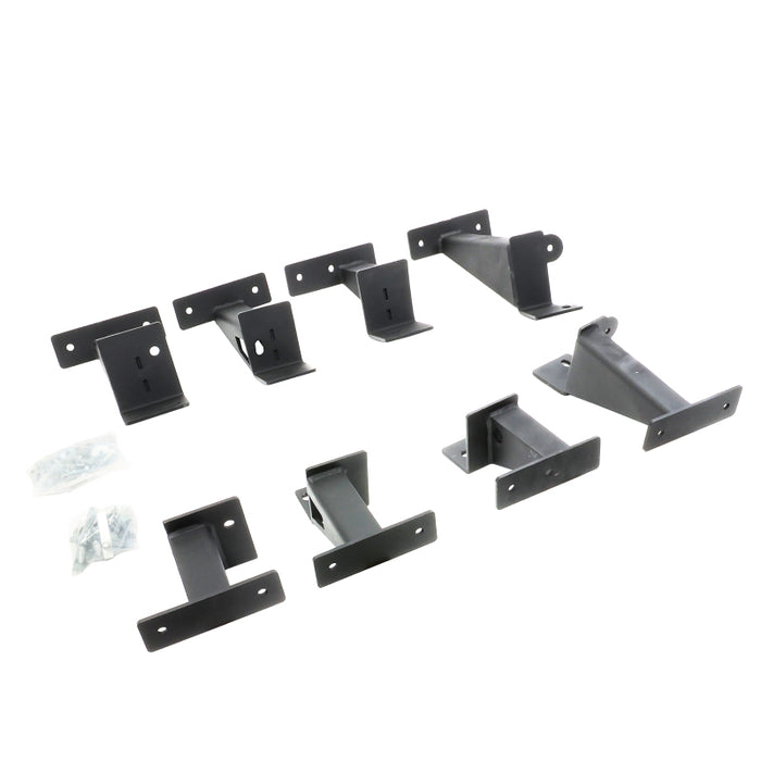 Go Rhino FSD4516TK 2020+ Jeep Gladiator JT 4DR Crew Cab Dominator Xtreme Frame Slider Mounting Brackets Only