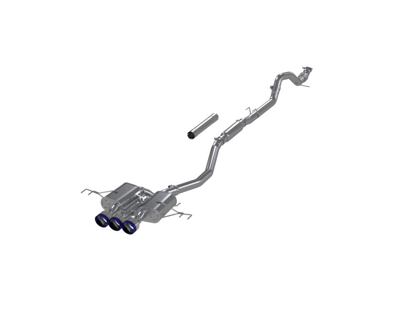 MBRP S49023BE 23-24 Honda Civic Type R 2.0L T304 SS 3in Cat-Back Exhaust Triple Center Outlet w/ Burnt Tips