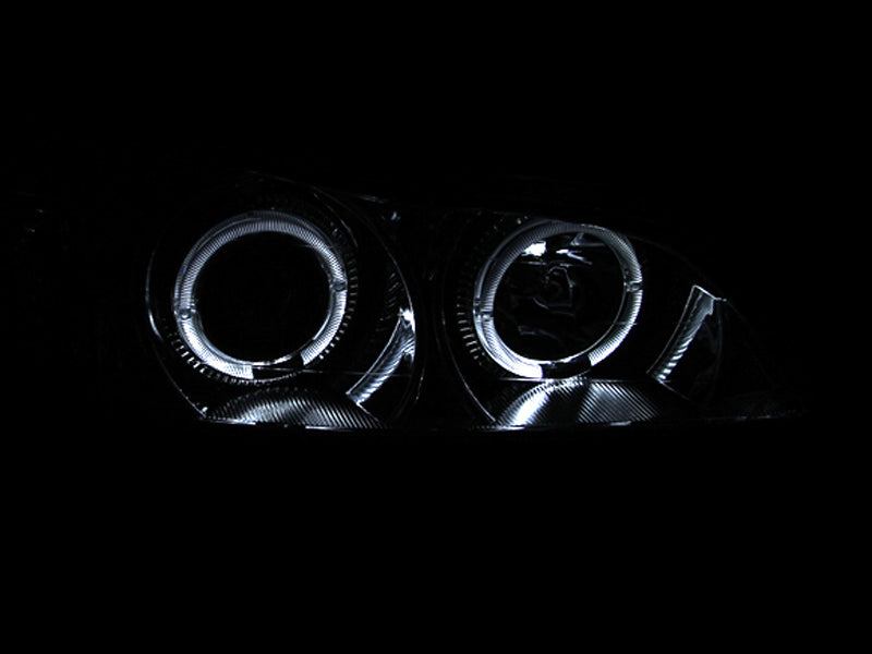 ANZO 121078 2000-2004 Infiniti I30 Projector Headlights w/ Halo Chrome
