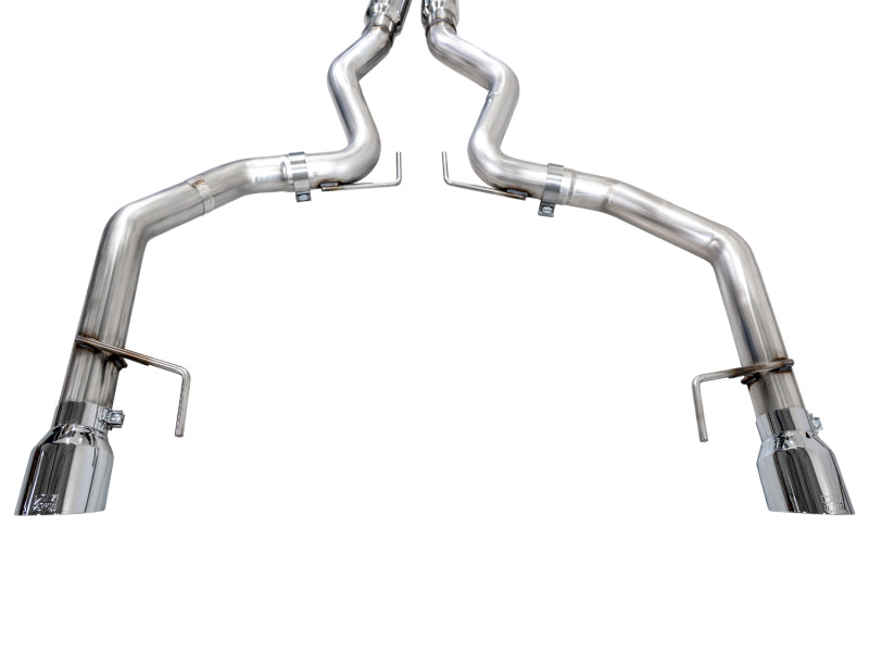 AWE Tuning 3020-32650 AWE 2024 Ford Mustang GT Fastback S650 RWD Track Edition Catback Exhaust w/ Dual Chrome Silver Tips