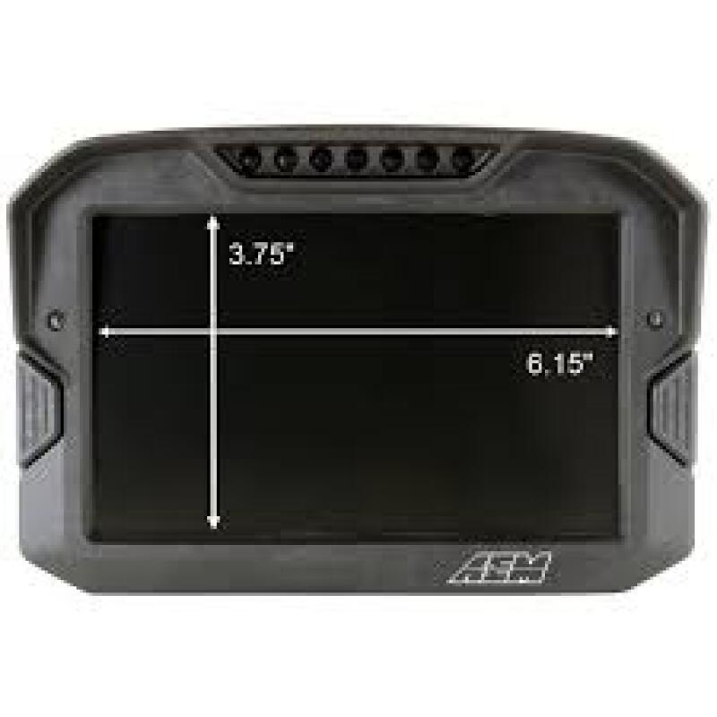AEM 30-5703 CD-7 Logging GPS Enabled Race Dash Carbon Fiber Digital Display w/o VDM (CAN Input Only)