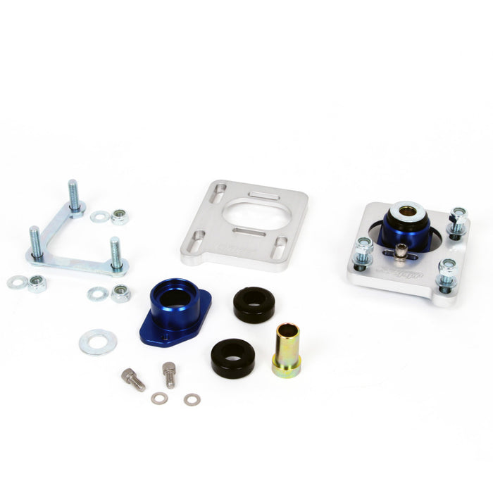 BBK 2527 94-04 Mustang Caster Camber Plate Kit - Silver Anodized Finish