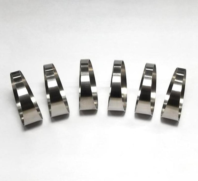 Ticon 109-07602-0013 Industries 3.0in 7.5 Degree 1D/3in CLR Tight Radius 1mm Wall Titanium Pie Cuts - 6pk