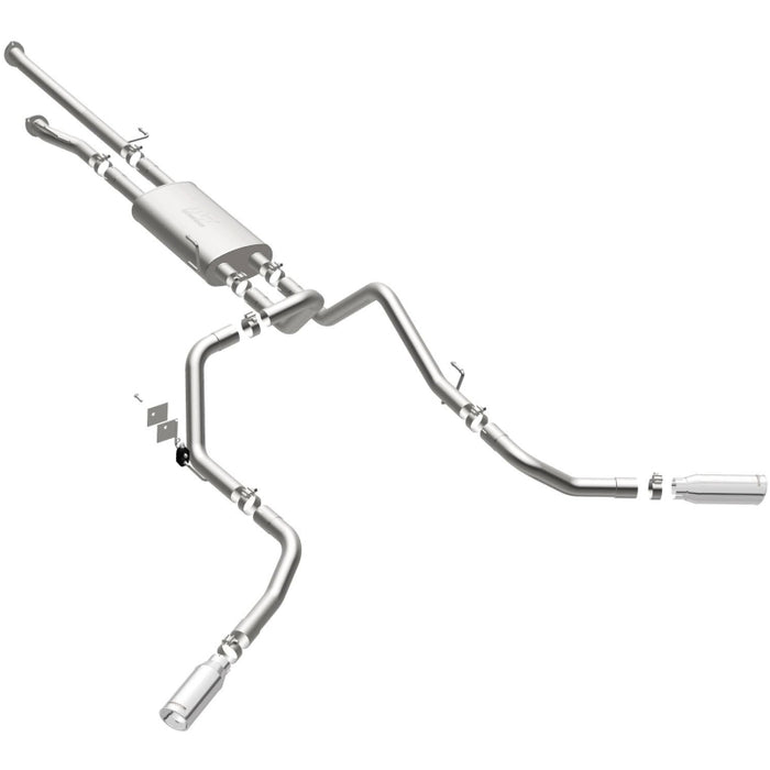 Magnaflow 19232 MagnaFlow Cat-Back 10-15 Toyota Tundra SC LB / CC SB 4.6L/5.7L V8 SS 2.5 Dual Split Rear 4in Tip
