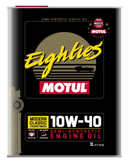Motul 110619 10W40 Classic Eighties Oil - 10x2L