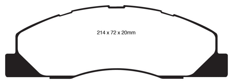 EBC DP61847 09-11 Dodge RAM 2500 Pick-up 5.7 2WD/4WD Greenstuff Front Brake Pads