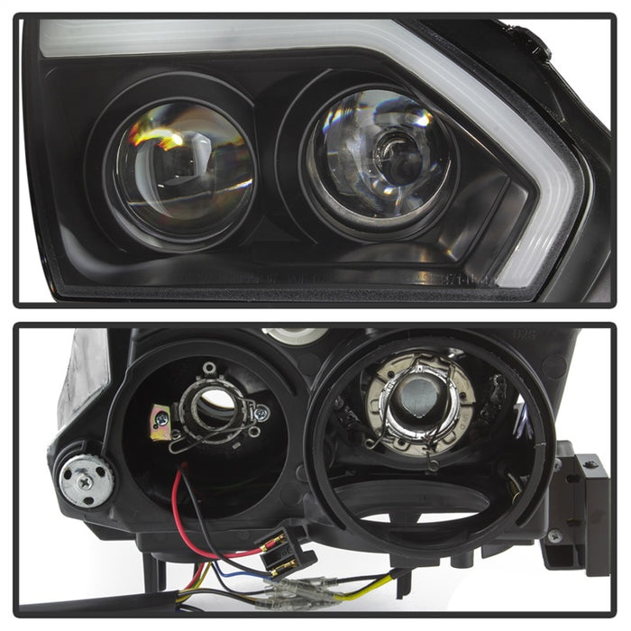 SPYDER 5085696 Spyder Nissan GTR R35 09-14 - Projector Headlights - DRL LED - Black