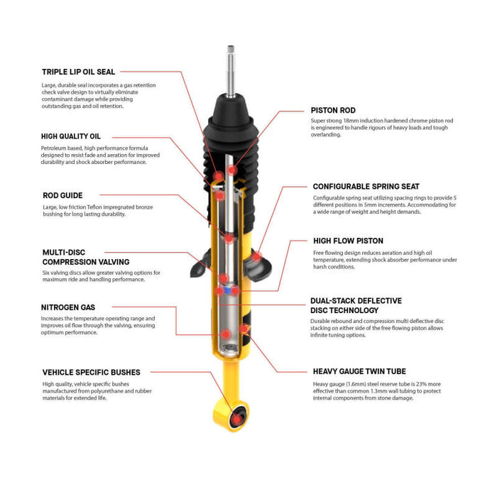 Old Man Emu 63062 ARB / OME Nitrocharger Plus Shock 8/83-97 Toyota Hilux - Rear