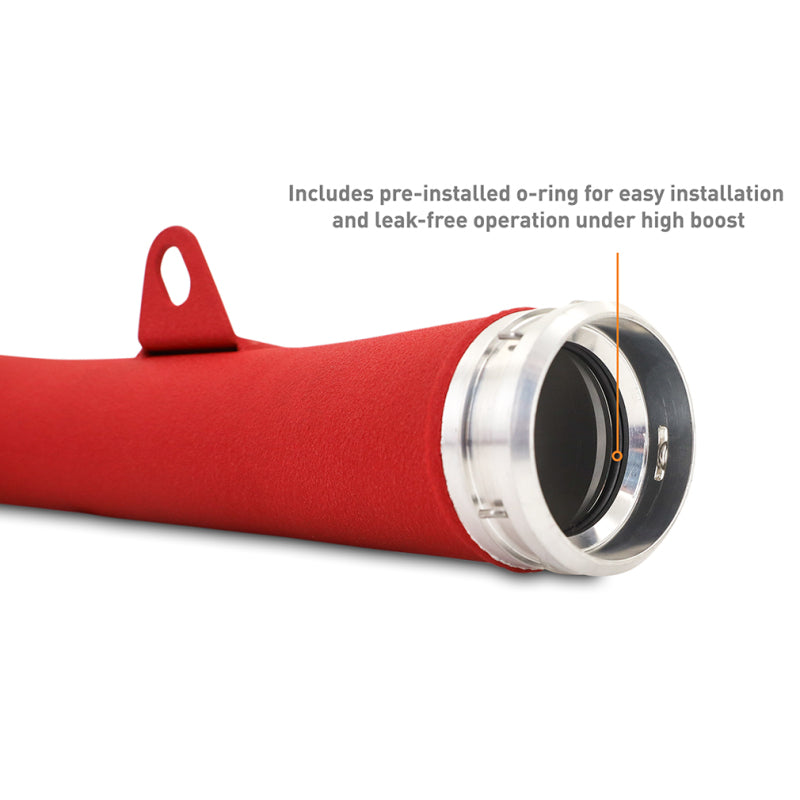 Mishimoto MMICP-WRX-22WRD 2022+ Subaru WRX Charge Pipe - Wrinkle Red