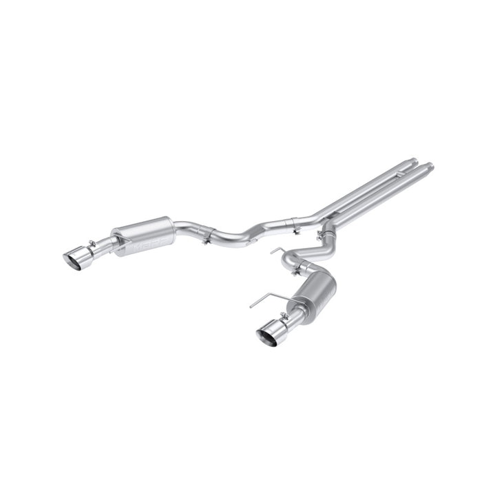 MBRP S7251AL 2024 Ford Mustang GT S650, 5.0 Aluminized Steel 3in Cat-Back Dual Split Rear (Street)