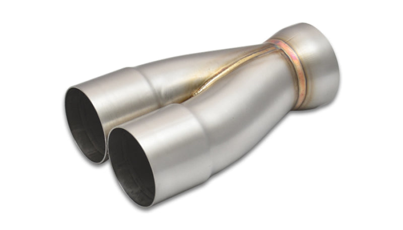 Vibrant 10358 2-1 SS Merge Collectors (2-1/2in Inlet Slipover ID 3in Outlet OD) - Sold Individually