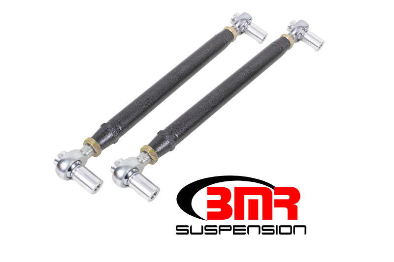BMR Suspension MTCA052H BMR 79-98 Fox Mustang Chrome Moly Lower Control Arms w/ Double Adj. Rod Ends - Black Hammertone