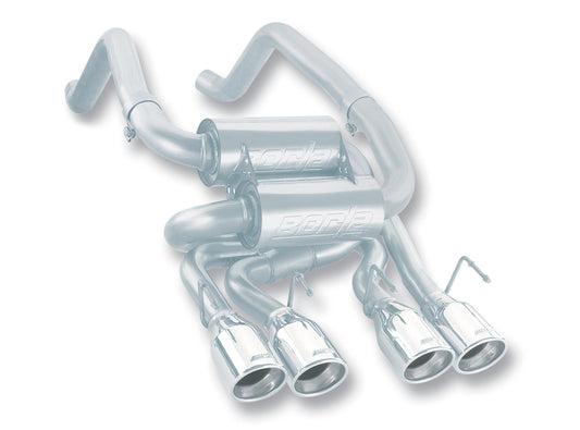Borla 11744 05-08 Corvette Convertible/Coupe 6.0L/6.2L 8cyl SS S-Type Exhaust (REAR SECTION ONLY)
