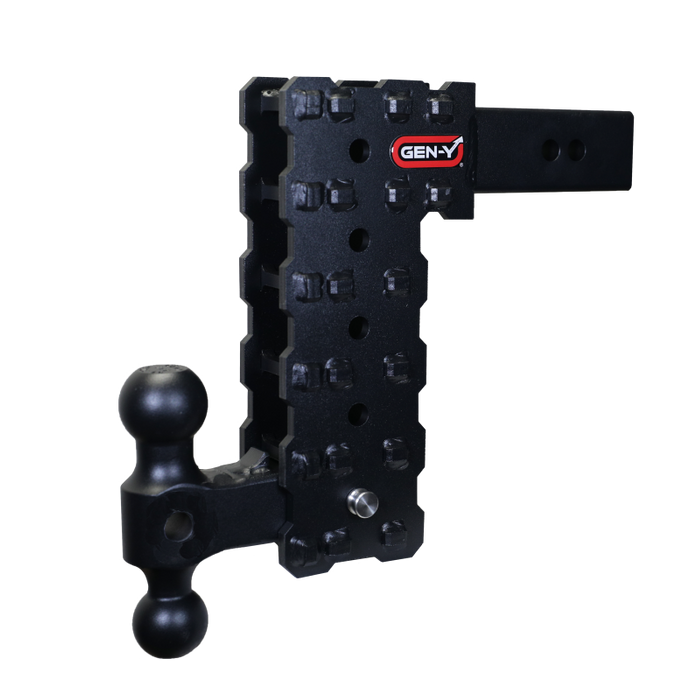 GEN-Y Hitch GH-2415X Gen-Y Phantom-X 2.5in Solid Shank 10in Drop 1.6K TW 16K Hitch w/GH-051 Dual-Ball