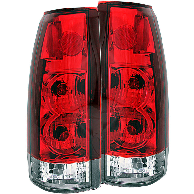 ANZO 211140 1999-2000 Cadillac Escalade Taillights Red/Clear - New Gen