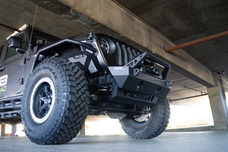 DV8 Offroad SPJL-02 18-23 Jeep Wrangler JL/JT Front Bumper Sway-Bar Disconnect Motor Skid Plate