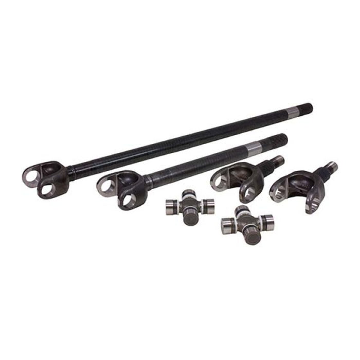 Yukon Gear & Axle YA W24106 Yukon Gear Front 4340 Chrome-Moly Replacement Axle Kit For 72-81 Dana 30 Jeep CJ w/ 27 Splines
