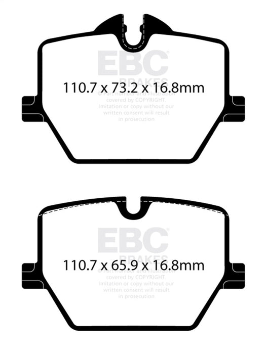 EBC DP42415R 2019+ BMW Z4 G29 Yellowstuff Rear Brake Pads