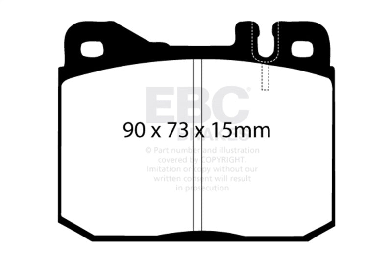 EBC DP3261C 76-79 Mercedes-Benz 230 Redstuff Front Brake Pads