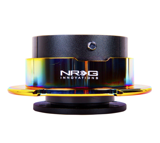 NRG SRK-250BK/MC Quick Release Gen 2.5 - Black Body / Neochrome Ring
