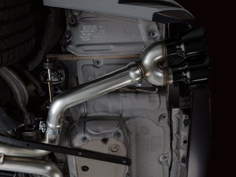 AWE Tuning 3020-43109 19-23 Audi C8 S6/S7 2.9T V6 AWD Track Edition Exhaust - Diamond Black Tips