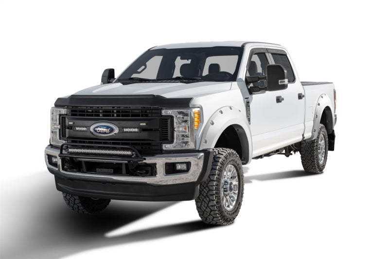Bushwacker 20942-12 17-18 Ford F-250 Super Duty Pocket Style Flares 4pc - Oxford White