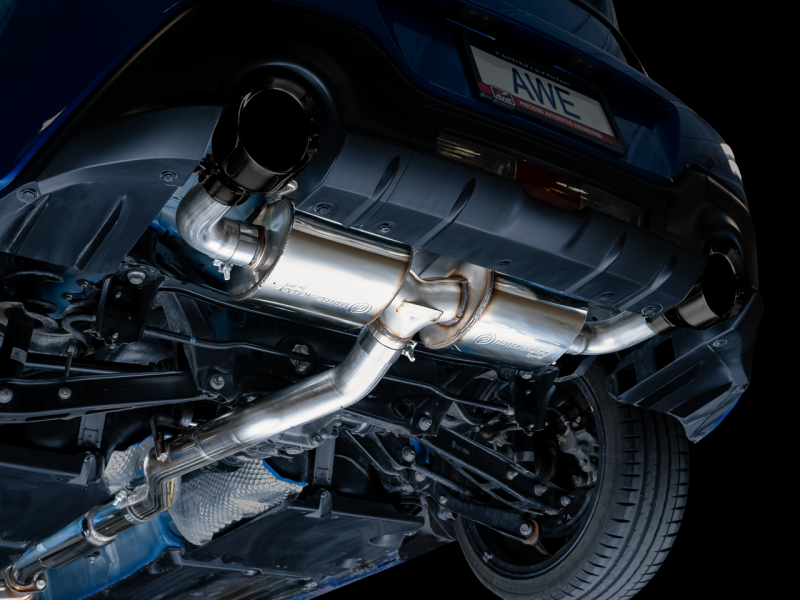 AWE Tuning 3015-33486 AWE Subaru BRZ/ Toyota GR86/ Toyota 86 Touring Edition Cat-Back Exhaust- Diamond Black Tips