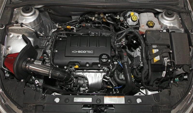 Spectre 9044 11-15 Chevy Cruze 1.4L Air Intake Kit - Polished w/Red Filter