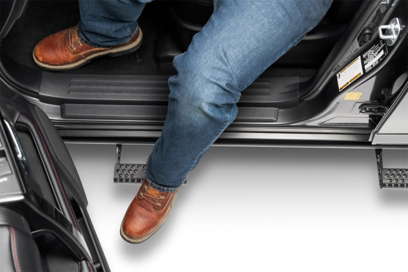 N-Fab T104RKR4RS4 RKR Step System 10-17 Toyota 4 Runner (Trail Edition) SUV 4 Door - Tex. Black - 1.75in