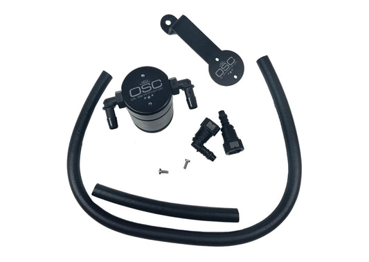 J&L 3013P-B 05-10 Ford Mustang GT/Bullitt/Saleen Passenger Side Oil Separator 3.0 - Black Anodized