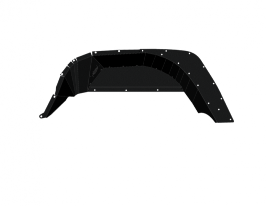 Road Armor 520LFRSB 18-21 Jeep Gladiator JL Stealth Rear Fender Liner Body Armor - Black Steel
