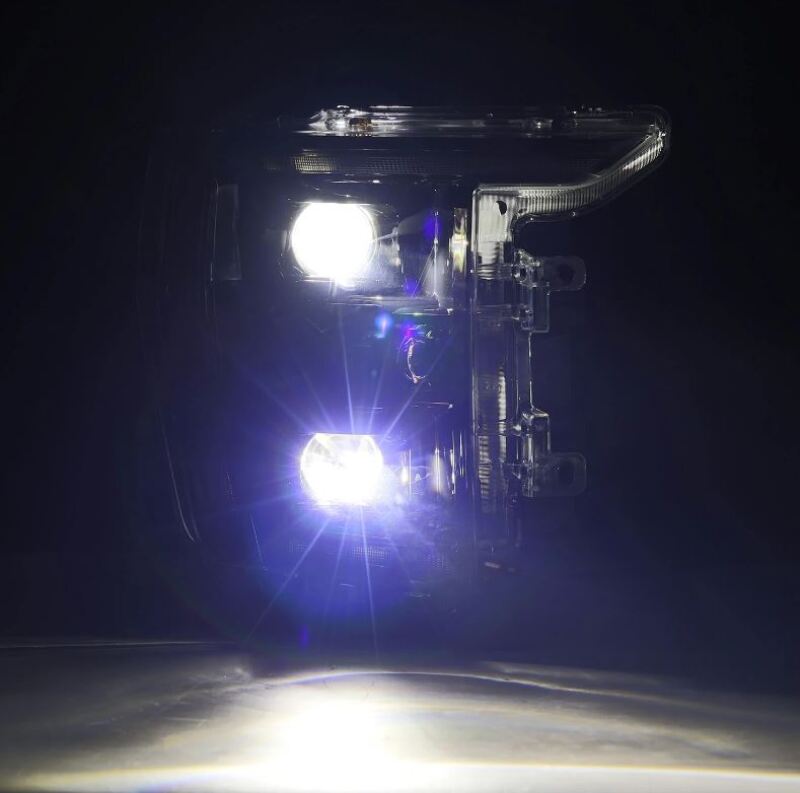 AlphaRex 880169 21-22 Ford F150 Luxx-Series Projector Headlights Alpha-Black w/Activ Light/Seq Signal