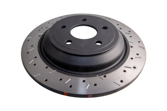 DBA DBA42969BLKXS 2016-2017 Ford Focus RS Rear Drilled & Slotted 4000 Series Rotor