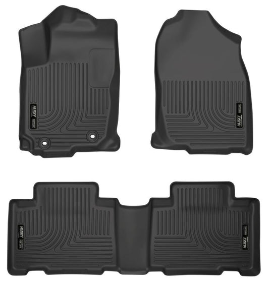 Husky Liners 98971 13 Toyota RAV4 Weatherbeater Black Front & 2nd Seat Floor Liners