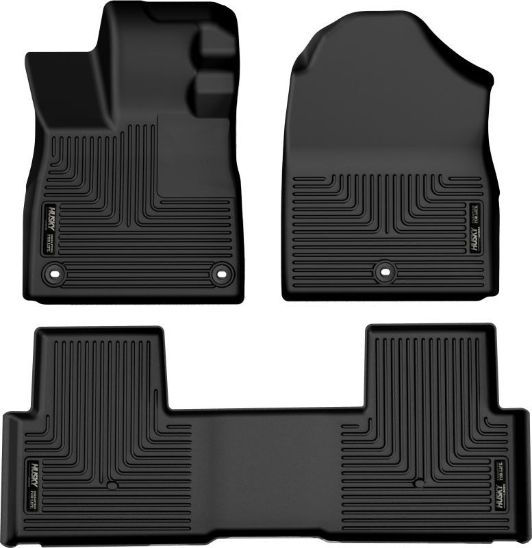 Husky Liners 95821 2023 Honda Pilot Weatherbeater Black Front & 2nd Seat Floor Liners
